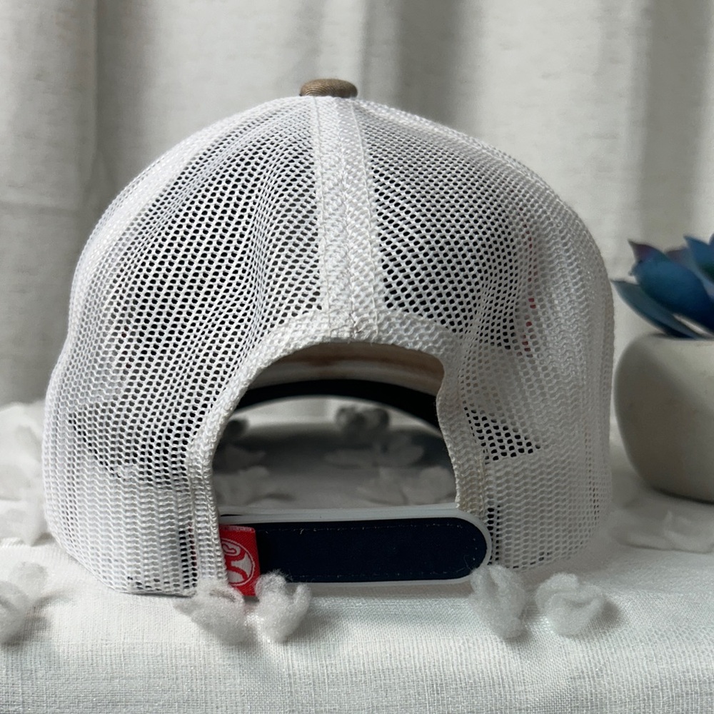 Hooey Navy, Tan & White Mesh Western Patch Cap - Picture 3 of 5